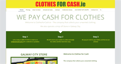 Desktop Screenshot of clothesforcash.ie