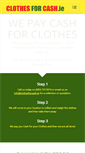 Mobile Screenshot of clothesforcash.ie